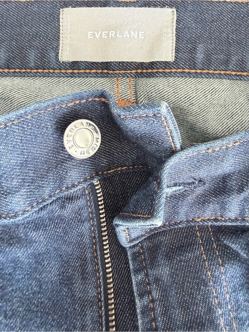 Everlane Slim Straight Indigo Denim Jeans